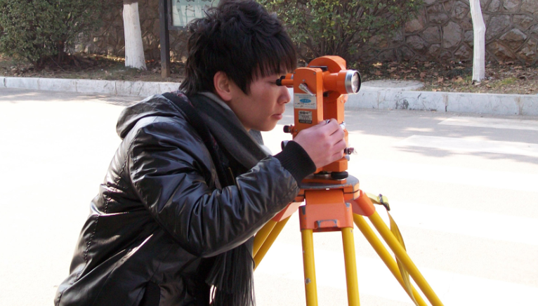 land surveyor at work